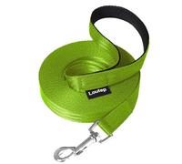 Loutep Training Lead for Dogs 3m 5m 10m 15m 20m 25m 30m Strong Nylon Rope Extra Long Line Dog Lead Leash with Padded Handle for Large Medium Small Puppy Recall Pet Walking Obedience Outdoor Play