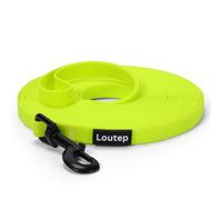 Loutep Waterproof Biothane Long Line 3m 5m 10m 15 Metre 20m Recall Rubber Dogs Leash Leads Extra Long Line Dog Lead For Puppy Small Medium Large Dogs House Camping Training