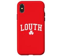 Louth Ireland St Patricks Day Retro Distressed Shamrock Case for iPhone X/XS