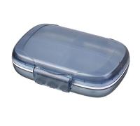 Louttary 1 PCS Travel Pill Box Organiser Portable Compartment Pill Boxes/Holder Vitamin Airtight & Moistureproof Blue