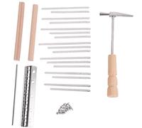 Louttary 17 Keys Kalimba DIY Parts Key Thumb Piano Bridge Tuning Hammer Kit Accessories for Music Lovers Playing Accessory