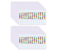 Louttary 20Pcs Guitar Sticker Musical Scale Sticker Finger Guide Sticker for Training Learning Beginner Guitar Accessories(White)