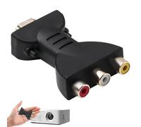 louuuou 1 PC Hdmi to Av Converter, Hdmi to Rca Converter High-Definition AV Video Adapter Red Yellow White Interface Compatible with PC Laptop Xbox TV Camera DVD USB Charging