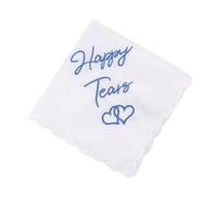 louuuou 1PCS 30x30cm Blue Cotton Handkerchiefs women, Something Blue for the Bride, Happy Tears Handkerchief Happy Tears Tissues, for Brides on Their Special Day & Traditions