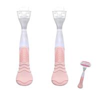 louuuou 2 Pcs Universal Razors Handle for Women Compatible with Venus Razors, Pink Razor Accessory Handle Women, Refill Razor Accessory Holder Portable and Durable