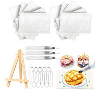 louuuou 24 PCS Magic 3D Foam Texture Painting Kit, Magic Puffy Paint Kit Foam Texture Painting Paper, Suitable Kids DIY Painting Kit for Kids for Kid Crafts and DIY Projects