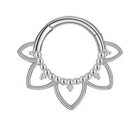 louuuou Flower Shaped Septum Piercing Jewellery,Conch Piercing Jewellery Daily Daith Piercings Jewellerys,Cool Septum Ring,Conch Hoop Suitable For Daily Life Parties And Gatherings