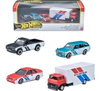 Hot Wheels Toy Cars Premium Fast and Furious Premium Bundle Set of 5 Die-Cast 1:64 Scale Toy Cars in Collectible Box from The Fast Franchise (B