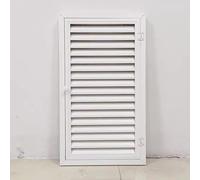 Louvered Access Door with Vents & Handle, Magnetic Closing Access Panel, Ventilated Inspection Service Door for Interior/Exterior Use