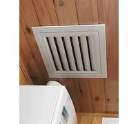 Louvered Access Panel Door with Filter18x24in Aluminum Attic Inspection Grille for Wall & Ceiling Mount Ideal for Return Air Ventilation