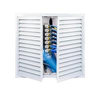 Louvered Access Panel, Double Door Louvered Inspection Access Panel White Multiple Sizes(900x620mm/35.5x24.5in)