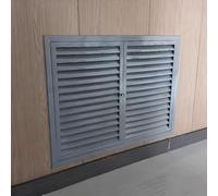 Louvered Access Panel Double Doors, Aluminium Inspection Door for Cable, Ceiling, Drywall, and Cupboard, Vented Wall Hole Cover