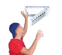 Louvered Access Panel for Drywall & CeilingRemovable Service Door for Duct Systems FlushMounted with Spring Hinge 16x8in (400x200mm) Easy Access & Durable Design