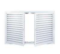 Louvered Access Panel, Vented Recessed Wall Cover, Aluminum Alloy Inspection Door for Plumbing and Electrical Access