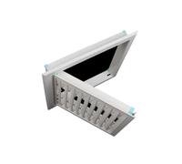 Louvered Access Panel with - with Vent White Aluminum Inside Sturdy and Durable(35x50cm/14x20in)