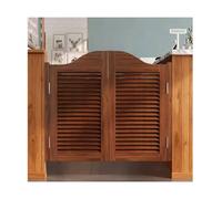 Louvered Cafe Door with Hinges,Saloon Doors Swinging Half Waist Door，Auto Close Premade Pine Wood Swing Doors for Kitchen Bar Hallway Porch Entrance，Easy to Install(A,W70xH100cm(27.55x39.37in))