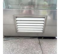 Louvered Exhaust Vent Cover 304 Stainless Steel, Custom Sizes Rainproof Return Air Filter Grille for Home/Shed/Garage/Wall Crawl Space(WxH 80x95cm/31.5xx37.4in)