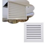 Louvered Removable Access Panel with Pre-Filter, Heavy-Duty Aluminum Wall Access Door Plate, Air Return Grille Cover for Ventilation Exhaust(250x300mm(10x12in))