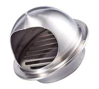 Louvered Vent 304 Stainless Steel Air Vent Wall Air Ventilation Outlet Hood with Screen Mesh for Wall Ceiling, Air Circulation Easy to Install for Office