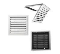 Louvered Vent/Access Panel, Decorative Removable Grille Filters Covers with Mesh Cover, Wall and Ceiling Inspection Service Door Loft Hatch(35x45cm/13.8x17.7in)