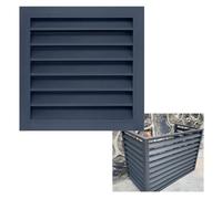Louvered Vent Cover, for Home Ventilation Kits | Aluminum Alloy Gable Vent, Enhances Air Circulation, Available in Multiple Specifications(Black,550x550mm)