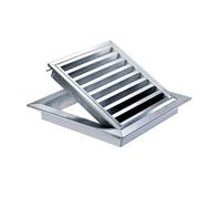 Louvered Vented Access Panel for Drywall, 304 Stainless Steel Access Door for Plumbing & HVAC, Wall & Ceiling, Inspection Hatch for Bathroom & Basement(24x26in(61x66cm))