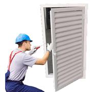 Louvered Ventilated Access Panel28x39in Aluminum Inspection Door for Drywall & Plumbing Large Wall Hole Cover Air Vent Hatch for Easy Maintenance
