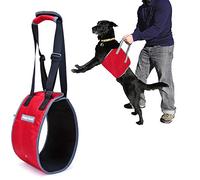 Louvra Dog Support Harness Medium Soft Padded Handle Dog Lifting Harness with Adjustable Strap Pet Rehabilitation Assist Harnesses for Old Disabled Dog Walking Up Down Stairs(Red,Medium)
