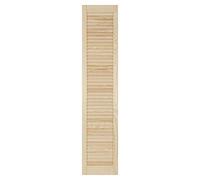 Louvre Door - Pine Wood - Vented Open - Ready to Paint Internal Louvre Cupboard Doors - Slatted Wardrobe Doors - Various Sizes (1406mm (55.4") Height, 294mm (11.6") Width)