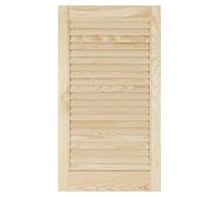 Louvre Door - Pine Wood - Vented Open - Ready to Paint Internal Louvre Cupboard Doors - Slatted Wardrobe Doors - Various Sizes (720mm (28.4") Height, 394mm (15.5") Width)