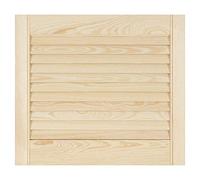 Louvre Door - Pine Wood - Vented Open - Ready to Paint Internal Louvre Cupboard Doors - Slatted Wardrobe Doors - Various Sizes (435mm (17.2") Height, 494mm (17.2") Width)