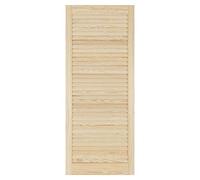 Louvre Door - Pine Wood - Vented Open - Ready to Paint Internal Louvre Cupboard Doors - Slatted Wardrobe Doors - Various Sizes (1100mm (43.4") Height, 444mm (17.5") Width)