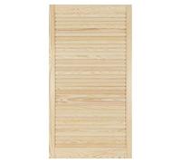 Louvre Door - Pine Wood - Vented Open - Ready to Paint Internal Louvre Cupboard Doors - Slatted Wardrobe Doors - Various Sizes (1100mm (43.4") Height, 594mm (23.4") Width)