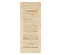 Louvre Door - Pine Wood - Vented Open - Ready to Paint Internal Louvre Cupboard Doors - Slatted Wardrobe Doors - Various Sizes (720mm (28.4") Height, 294mm (11.6") Width)