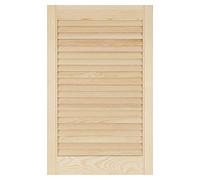 Louvre Door - Pine Wood - Vented Open - Ready to Paint Internal Louvre Cupboard Doors - Slatted Wardrobe Doors - Various Sizes (720mm (28.4") Height, 444mm (17.5") Width)