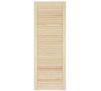 Louvre Door - Pine Wood - Vented Open - Ready to Paint Internal Louvre Cupboard Doors - Slatted Wardrobe Doors - Various Sizes (1100mm (43.4") Height, 294mm (11.6") Width)