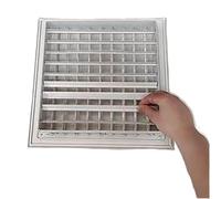 louvre Door, Vent Cover Grille White Multiple Sizes Aluminum(12 x 12 in (30 x 30 cm))