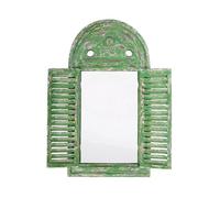 Esschert Design Louvre Mirror - Green, Green