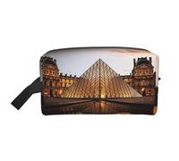 Louvre Museum in Paris Portable Large-Capacity Travel Toiletry Bag (Print Models) Waterproof Makeup Storage Bag for Men and Women for Business Trips, Fitness, Bathroom, Daily Storage