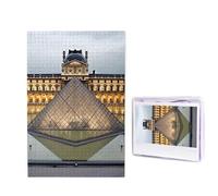 Louvre Museum in Paris Puzzle for Adults 1000 Pieces, Wooden Jigsaw Puzzle from Photos, Challenging Puzzles Perfect for Game Nights, Home Decoration Puzzles Gift for Holiday Birthday