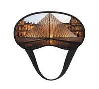 Louvre Museum in Paris Sleep Mask for Side Sleeper, Blackout Eye Mask for Women Men, Zero Pressure Sleeping Masks Soft Breathable Eye Cover Comfortable Blindfold Eyeshade for Night Sleep