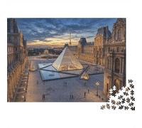 Louvre Museum Paris 1000 Piece Jigsaw As A Gift Mental Relaxation Birthday Present Wall Decor Framed Puzzle Art for Adults 52x38cm/1000pcs