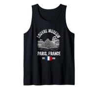 louvre Museum Paris Flag Souvenir Men Women Girls Boys Tank Top
