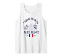 louvre Museum Paris Flag Souvenir Men Women Girls Boys Tank Top