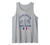 louvre Museum Paris Flag Souvenir Men Women Girls Boys Tank Top