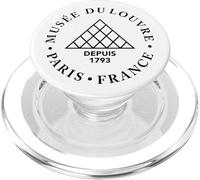 Louvre Museum Paris France Since 1793 Round PopSockets PopGrip for MagSafe