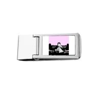 Louvre Museum Renaissance Seine Slim Money Clip Stainless Holder Pocket Wallet