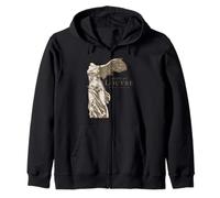 Louvre Paris France Winged Victory Zip Hoodie