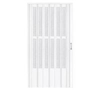 Louvre Screen Door, Pleated Room Divider for Privacy and Security, Ideal for Patio, Corridor, and Bathroom