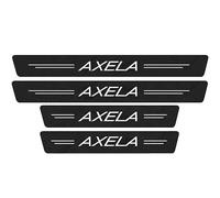 LOUYTGRF Cover step door edge inlet protection molding for Maz-da 3 6 CX5 CX30 SKYACTIV models,Scuff guard threshold,Car door sill scuff plate cover.,Axela White